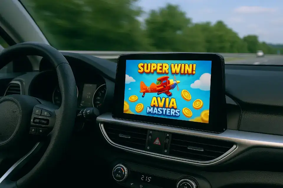 Je kunt zelfs in een auto spelen.